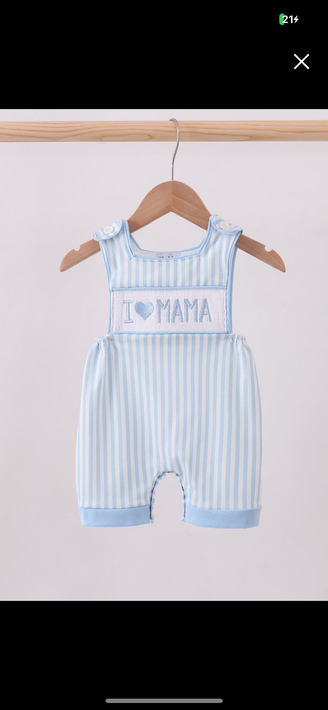 Blue smocked jon jon